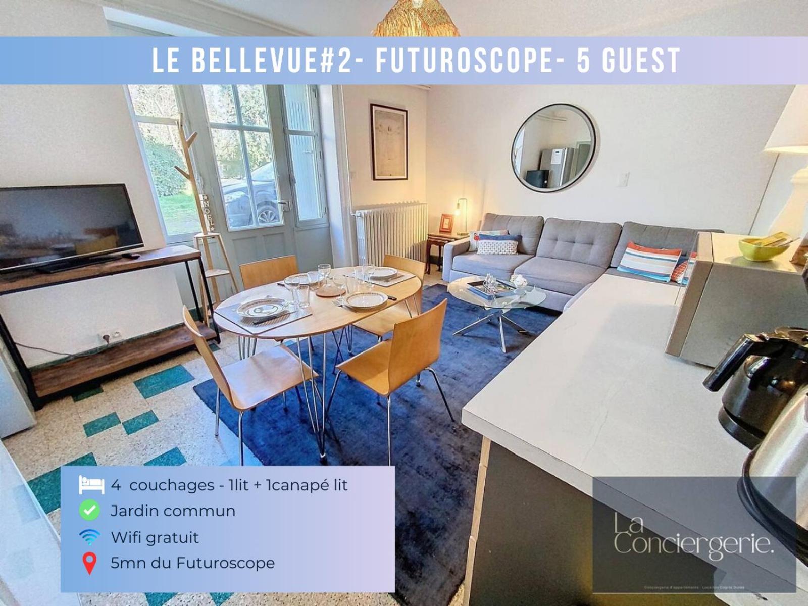 Le Bellevue #2 - 5 Personnes - Futuroscope -La Conciergerie Apartment Jaunay-Clan Exterior photo
